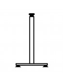 Опора 4C на пьедестале 2000 Magnetoplan Square Pole&Pedestal Kit (110673)