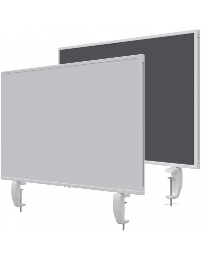 Доска настольный экран 800x500 комбинированная серая Magnetoplan Table Partition VarioPin Felt-Gray (1108001)