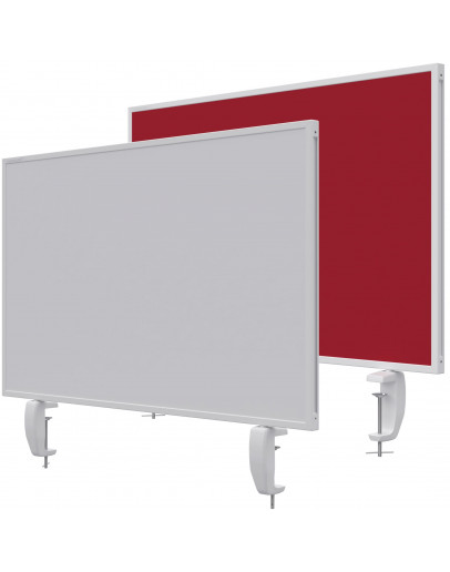 Дошка настільний екран 800x500 комбінована червона Magnetoplan Table Partition VarioPin Felt-Red (1108006)