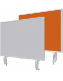 Доска настольный экран 800x500 комбинированная оранжевая Magnetoplan Table Partition VarioPin Felt-Orange (1108044)