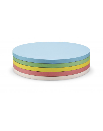 Карточки-самоклейки круглые 190 разноцветные Magnetoplan Round Assorted Set (111151890)
