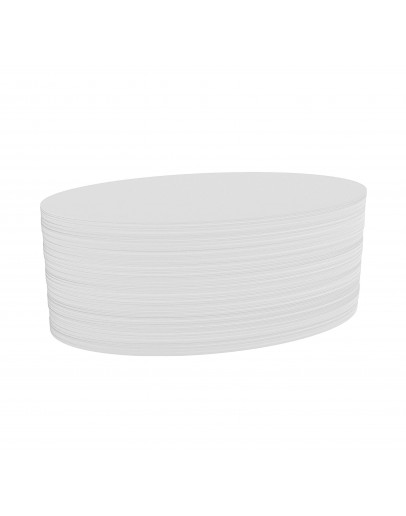 Карточки модерации овальные 190x110 белые Magnetoplan Oval White Set (111151900)