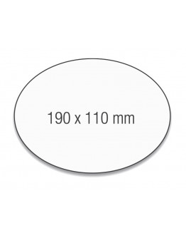 Карточки модерации овальные 190x110 разноцветные Magnetoplan Oval Assorted Set (111151910)