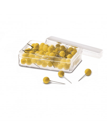 Булавки-бусины 19 желтые Magnetoplan Pins Ball Yellow Set (111165002)