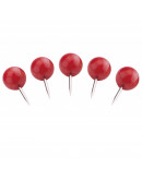 Булавки-бусины 17 красные Magnetoplan Pins Ball Red Set (111165106)