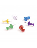 Булавки-гвоздики прозрачные 23 разноцветные Magnetoplan Pins Memo-holder Assorted Set (111165350)