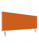 Дошка настільний екран 1600x500 комбінована оранжева Magnetoplan Table Partition VarioPin Felt-Orange (1116044)