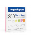 Карточки маркерные полимерные квадратные 100x100 разноцветные Magnetoplan Static Notes Assorted Set (11250110)