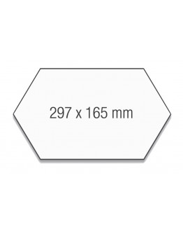 Карточки модерации гексагональные 297x165 разноцветные Magnetoplan Kingsize Comb Assorted Set (112502410)