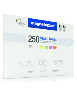 Карточки маркерные полимерные A3 разноцветные Magnetoplan Static Notes Assorted Set (11250310)
