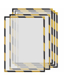 Рамки сигнальные магнитные A3 желто-черные Magnetofix Frame SAFETY Yellow/Black Set (1131342)
