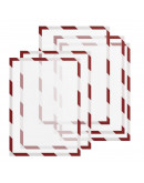 Рамки сигнальные магнитные A4 красно-белые Magnetoplan Magnetofix Frame SAFETY Red/White Set (1131446)