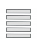 Рамки заголовков магнитные A4/A3 серые Magnetofix Frame TOPSIGN Gray Set (1131801)