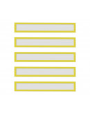Рамки заголовков магнитные A4/A3 желтые Magnetofix Frame TOPSIGN Yellow Set (1131802)