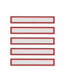 Рамки заголовков магнитные A4/A3 красные Magnetofix Frame TOPSIGN Red Set (1131806)
