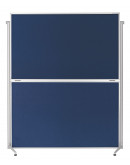 Доска модерационная мобильная складная 1200x1500 синяя Magnetoplan Design-Seminarboard Evolution+ Mobile Folding Felt-Blue (1151303)