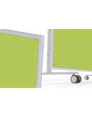 Доска модерационная мобильная 1000x1800 зеленая, каркас белый Magnetoplan Design-Seminarboard VarioPin Mobile Felt-Green WhiteEdition (1181105)