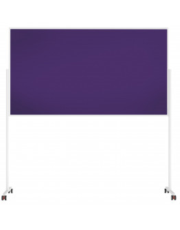 Доска модерационная мобильная 1000x1800 фиолетовая, каркас белый Magnetoplan Design-Seminarboard VarioPin Mobile Felt-Violet WhiteEdition (1181111)
