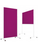 Доска модерационная мобильная 1000x1800 пурпурная, каркас белый Magnetoplan Design-Seminarboard VarioPin Mobile Felt-Magenta WhiteEdition (1181118)