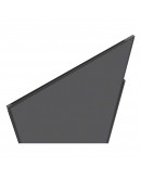 Доска модерационная мобильная 1000x1800 серая, каркас черный Magnetoplan Design-Seminarboard VarioPin Mobile Felt-Gray BlackEdition (1181201)