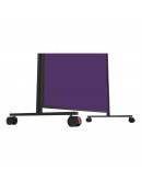 Доска модерационная мобильная 1000x1800 фиолетовая, каркас черный Magnetoplan Design-Seminarboard VarioPin Mobile Felt-Violet BlackEdition (1181211)