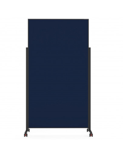 Доска модерационная мобильная 1000x1800 синяя, каркас черный Magnetoplan Design-Seminarboard VarioPin Mobile Felt-Blue BlackEdition (1181214)