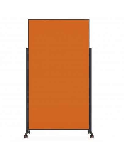 Доска модерационная мобильная 1000x1800 оранжевая, каркас черный Magnetoplan Design-Seminarboard VarioPin Mobile Felt-Orange BlackEdition (1181244)