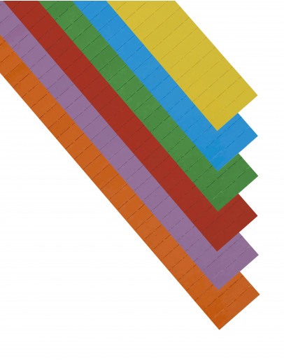 Карточки этикеточные 40x10 разноцветные Magnetoplan Ferrocard Labels Assorted Set (12843)