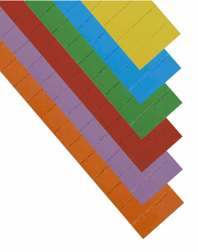 Карточки этикеточные 60x22 разноцветные Magnetoplan Ferrocard Labels Assorted Set (12871)