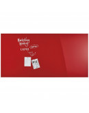 Доска стеклянная магнитно-маркерная 2000x1000 красная Magnetoplan Glassboard-Red (13409006)