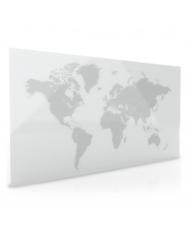 Доска стеклянная магнитно-маркерная 1000x500 с Картой Мира Magnetoplan Glassboard With World Map (13525012)