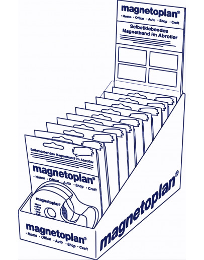 Ленты-самоклейки магнитные 5x19 Magnetoplan Magnetic Adhesive Tapes Set (1551010)