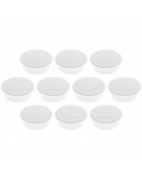 Магниты круглые 40/2.2 белые Magnetoplan Discofix Color White Set (1662000)