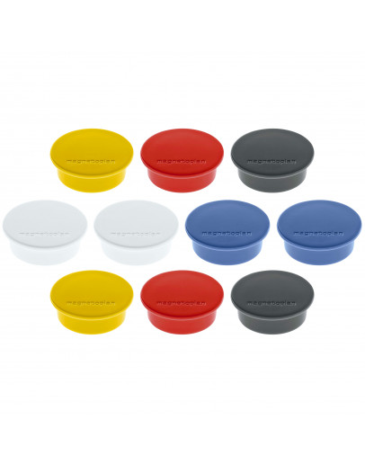 Магниты круглые 40/2.2 разноцветные Magnetoplan Discofix Color Assorted Set (1662010)