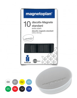 Магниты круглые 30/0.7 черные Magnetoplan Discofix Standard Black Set (1664212)