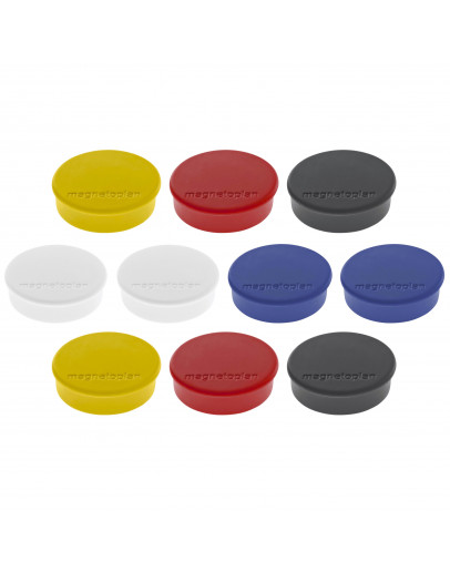 Магниты круглые 24/0.3 разноцветные Magnetoplan Discofix Hobby Assorted Set (1664510)