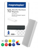 Магниты прямоугольные 55x22/1.3 разноцветные Magnetoplan Rechteck Assorted Set (1665110)