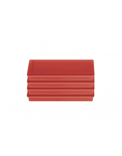 Магниты прямоугольные 55x22/1.3 блистер красные Magnetoplan Rechteck Red Set (16651406)