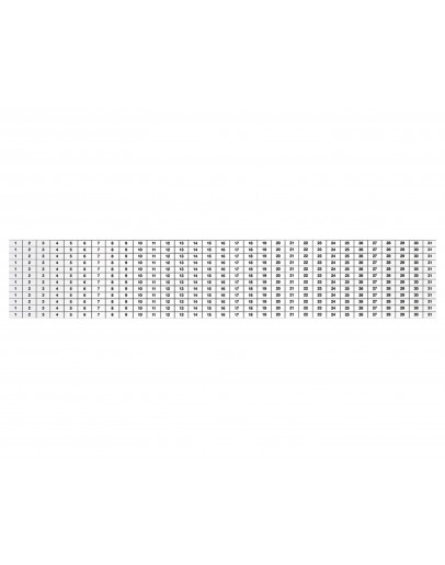 Ленты календарные магнитные для годового планировщика 12365S Magnetoplan Calendar Strips Set (17311S)