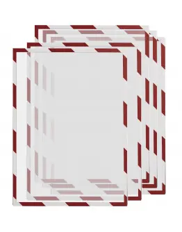 Рамки сигнальные магнитные A3 красно-белые Magnetoplan Magnetofix Frame SAFETY Red/White Set (1131346)