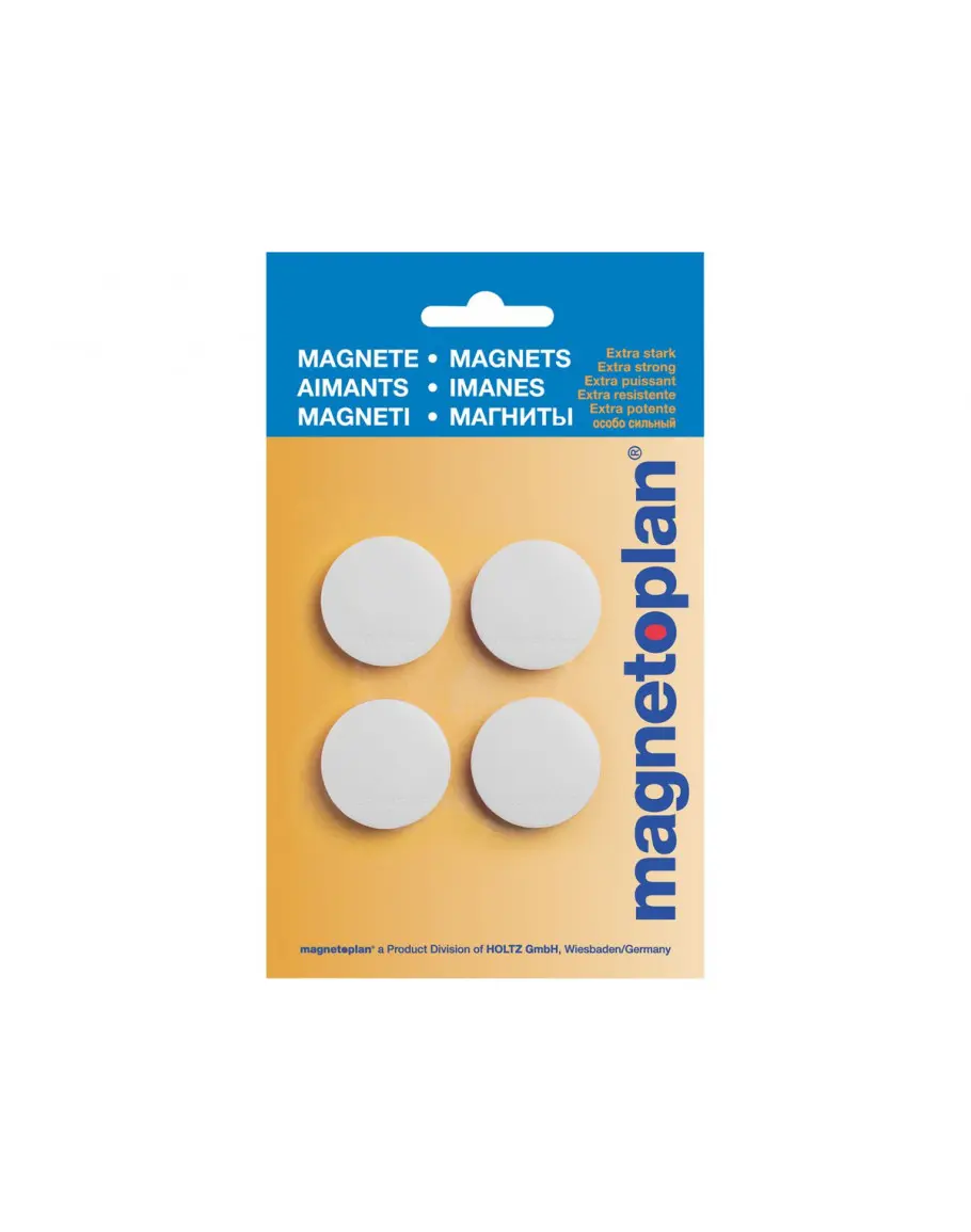 Магниты круглые Discofix Standard 30/0.7 белые в наборе 4шт (16642400 ...